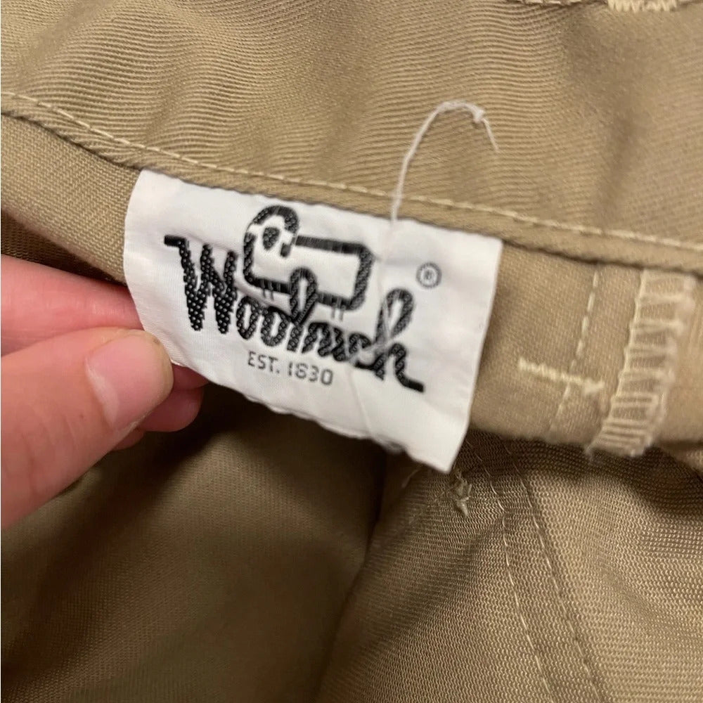 Vintage Woolrich Cargo Khaki Shorts Custom Brooch
