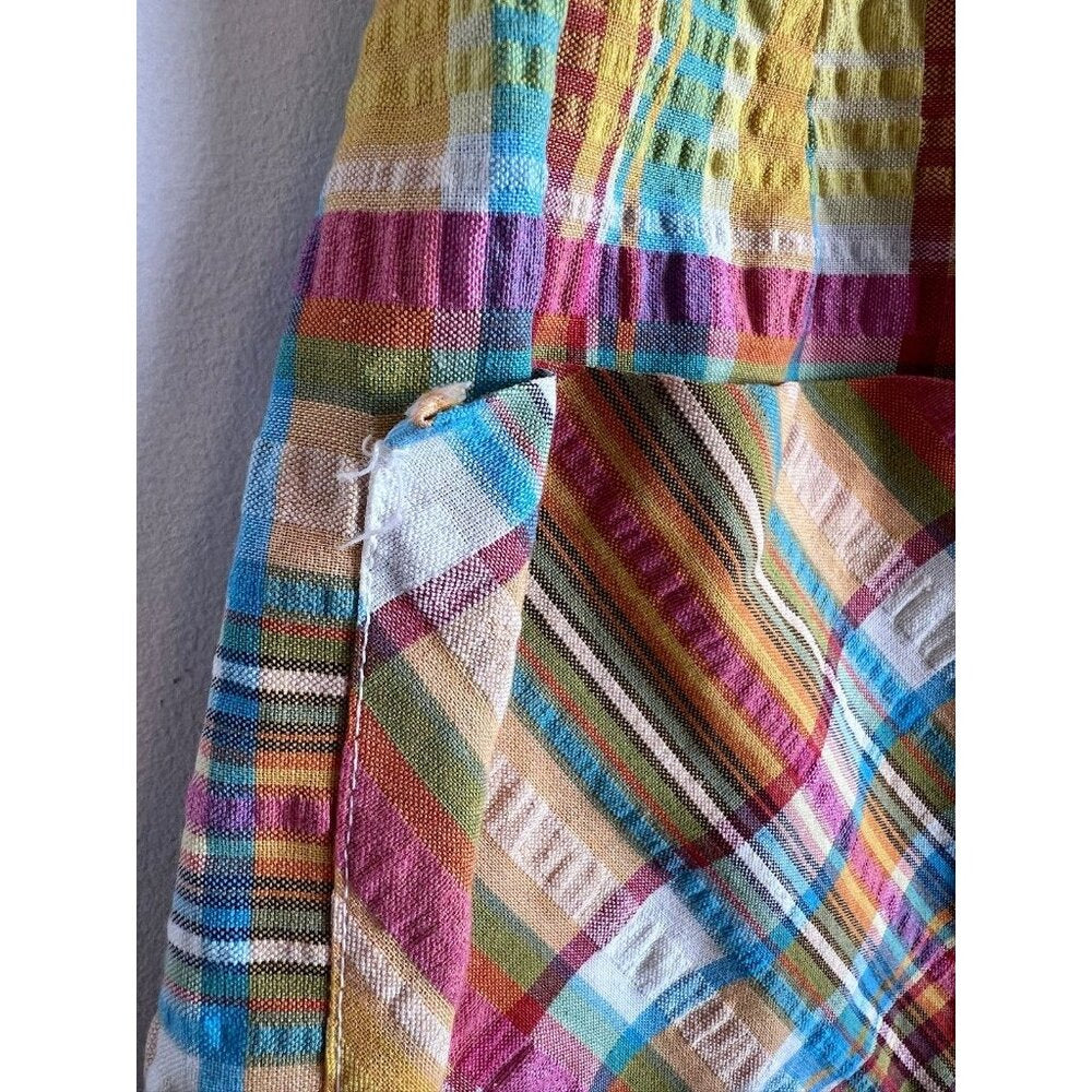 Vintage Q Skirt By Leon Levine Plaid Golf Skort