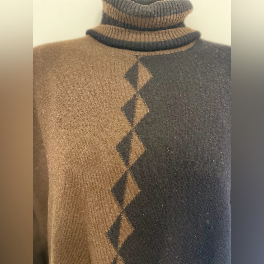 Vintage Chanel Cashmere Geometric Sweater 1980s