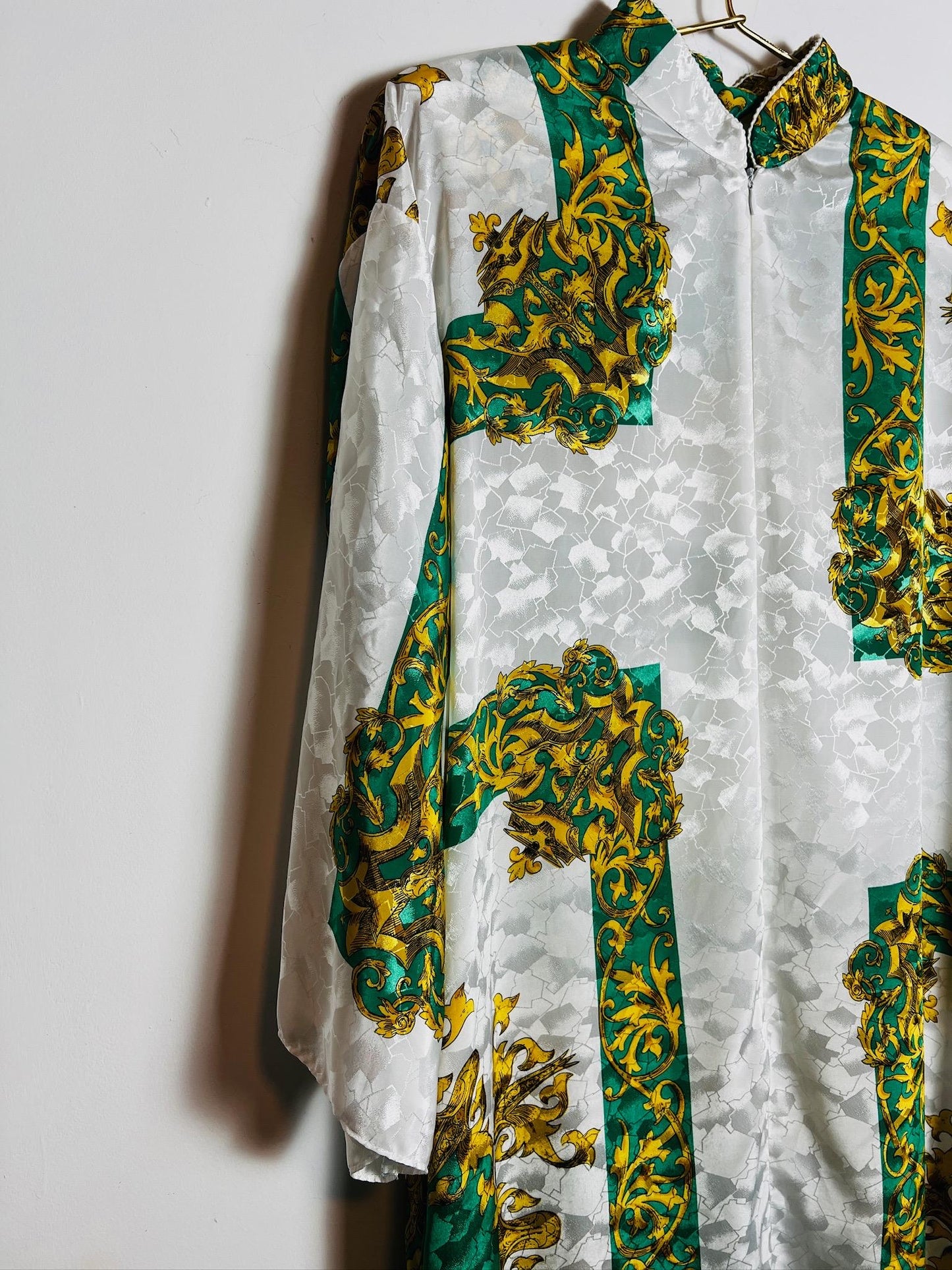 Ruth Norman Green Gold Kaftan Vintage