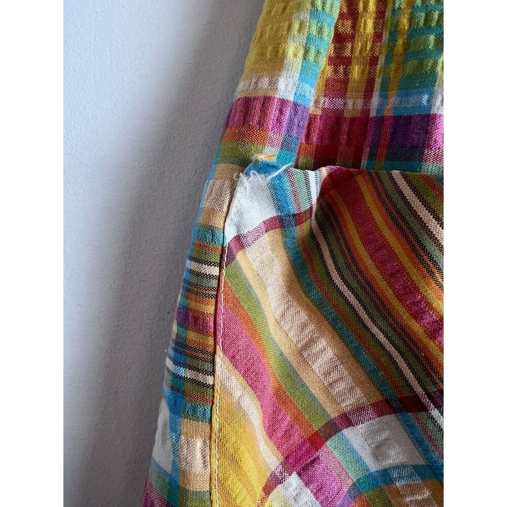 Vintage Q Skirt By Leon Levine Plaid Golf Skort