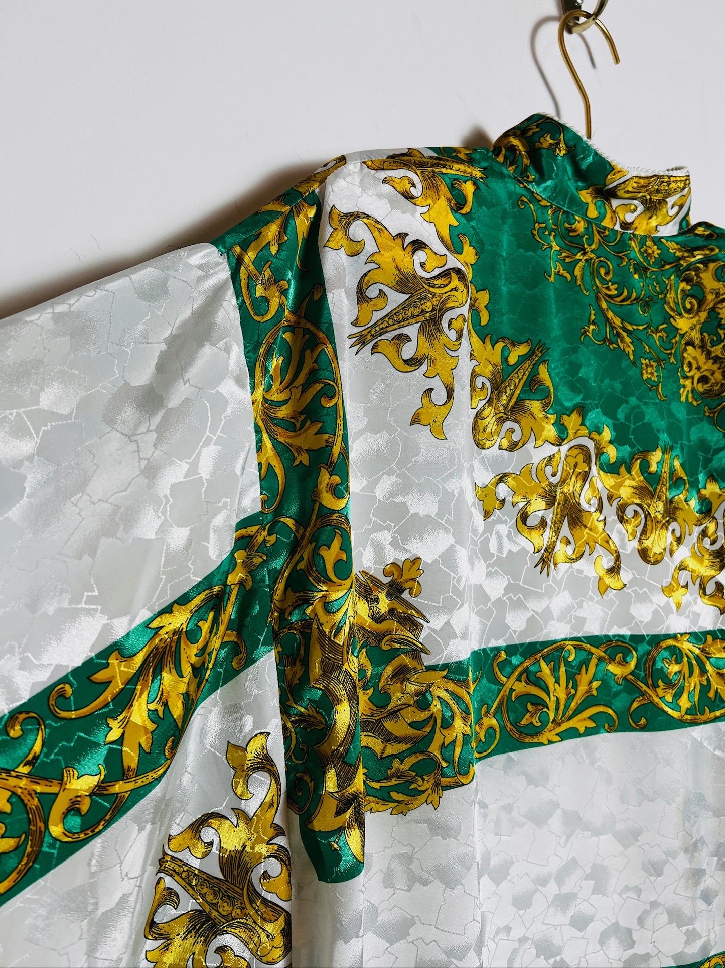 Ruth Norman Green Gold Kaftan Vintage