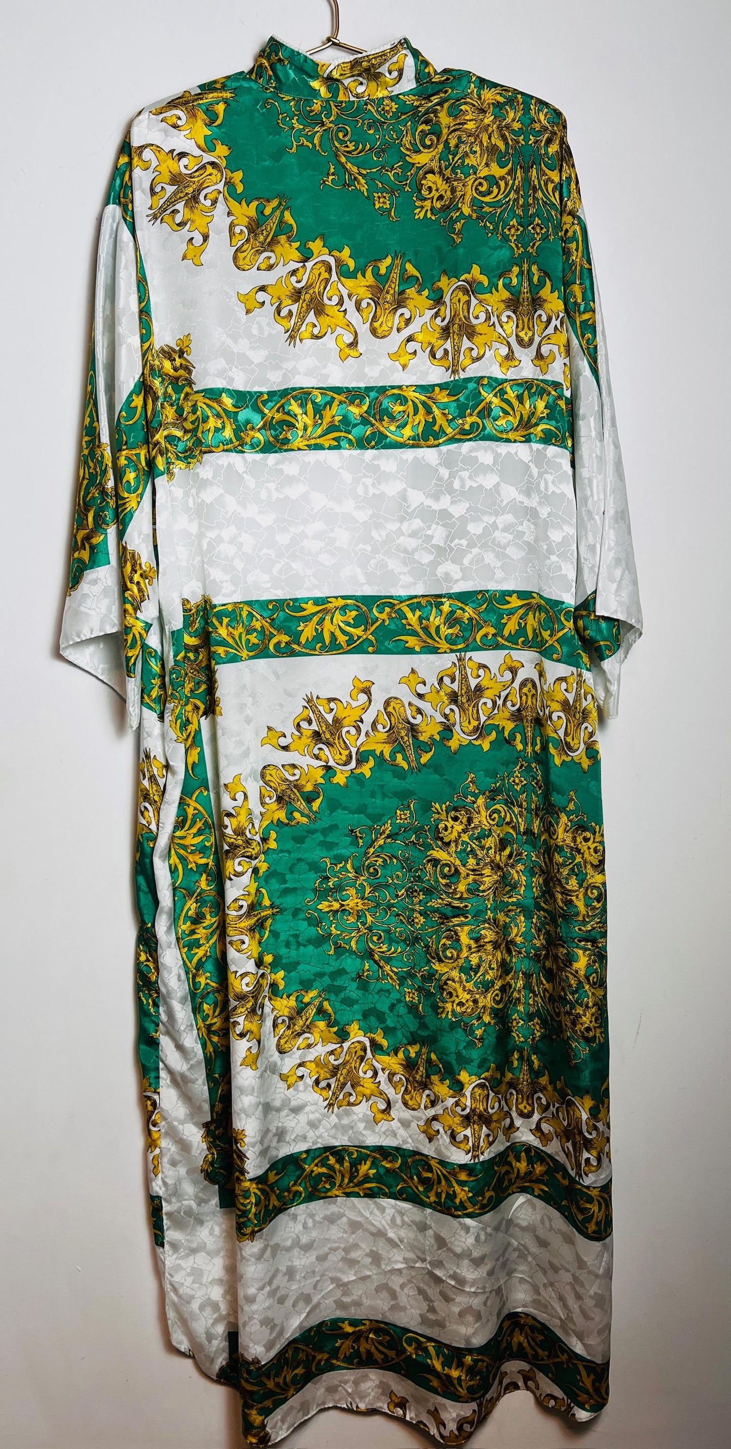 Ruth Norman Green Gold Kaftan Vintage