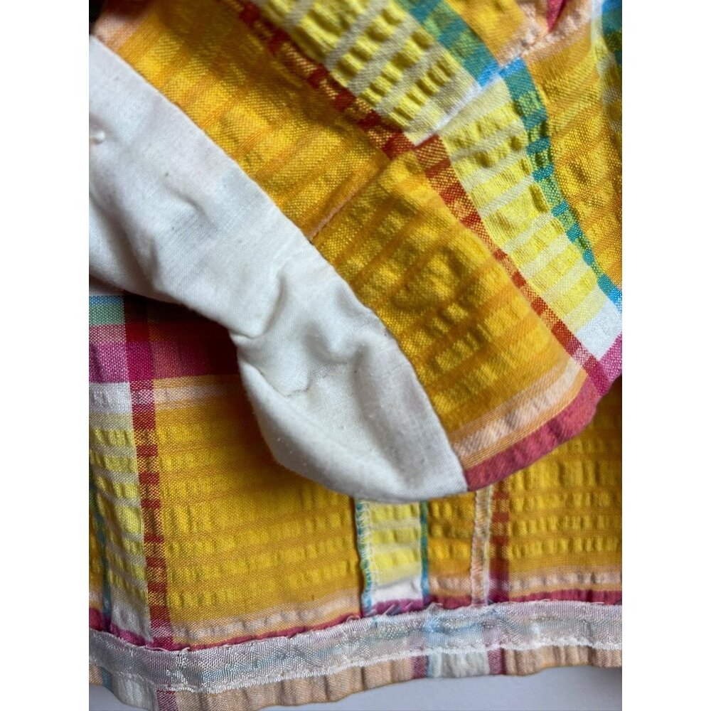 Vintage Q Skirt By Leon Levine Plaid Golf Skort