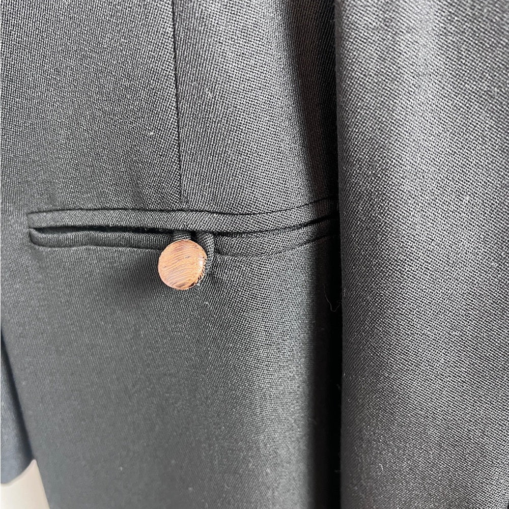 Vintage Black Georges Rech Wool Dress