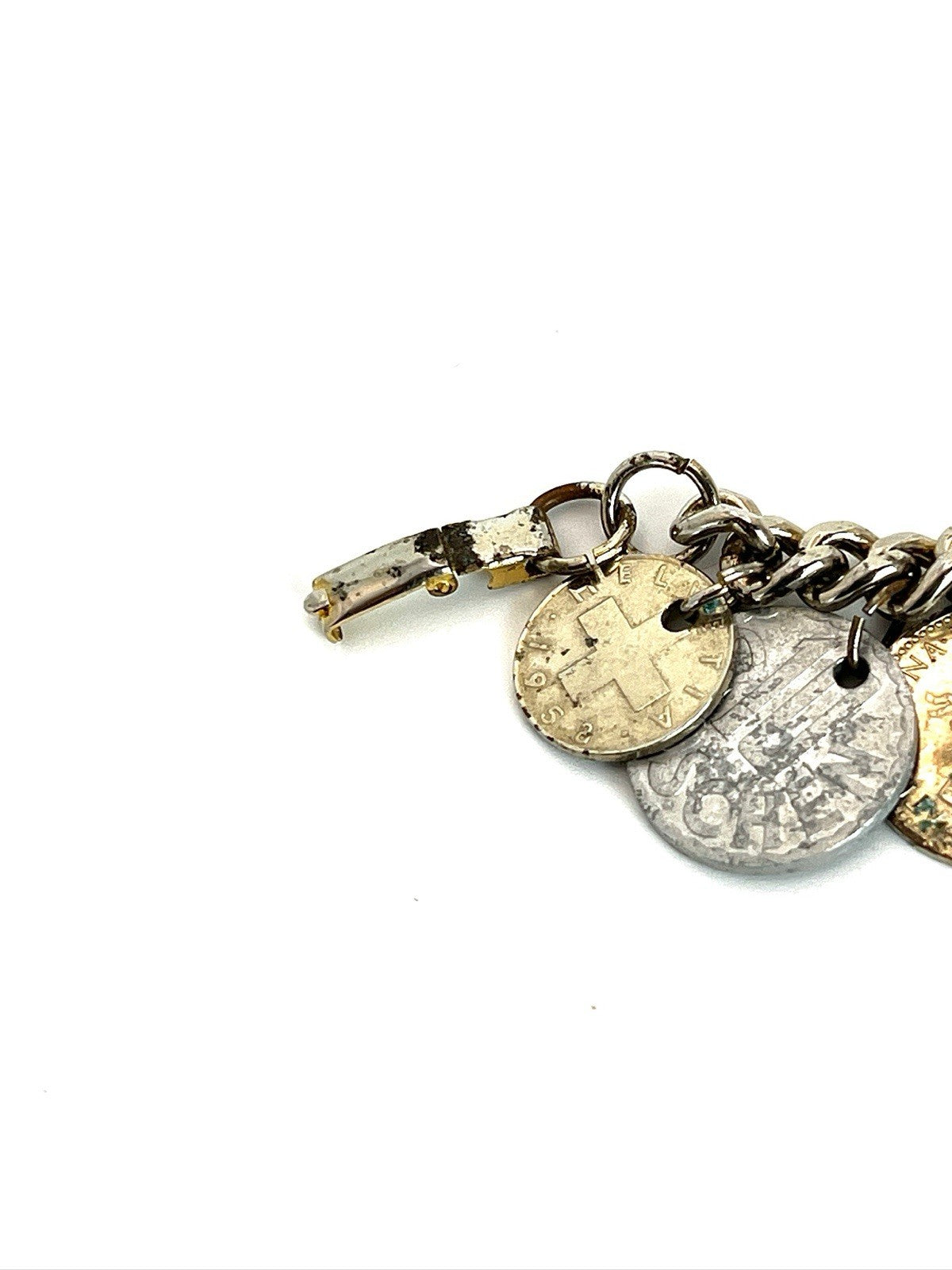 Coin Charm Bracelet Vintage