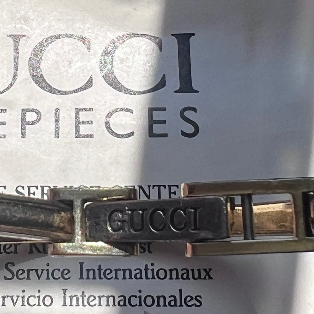 Authentic Vintage Gucci Change Bezel Gold Tone Watch