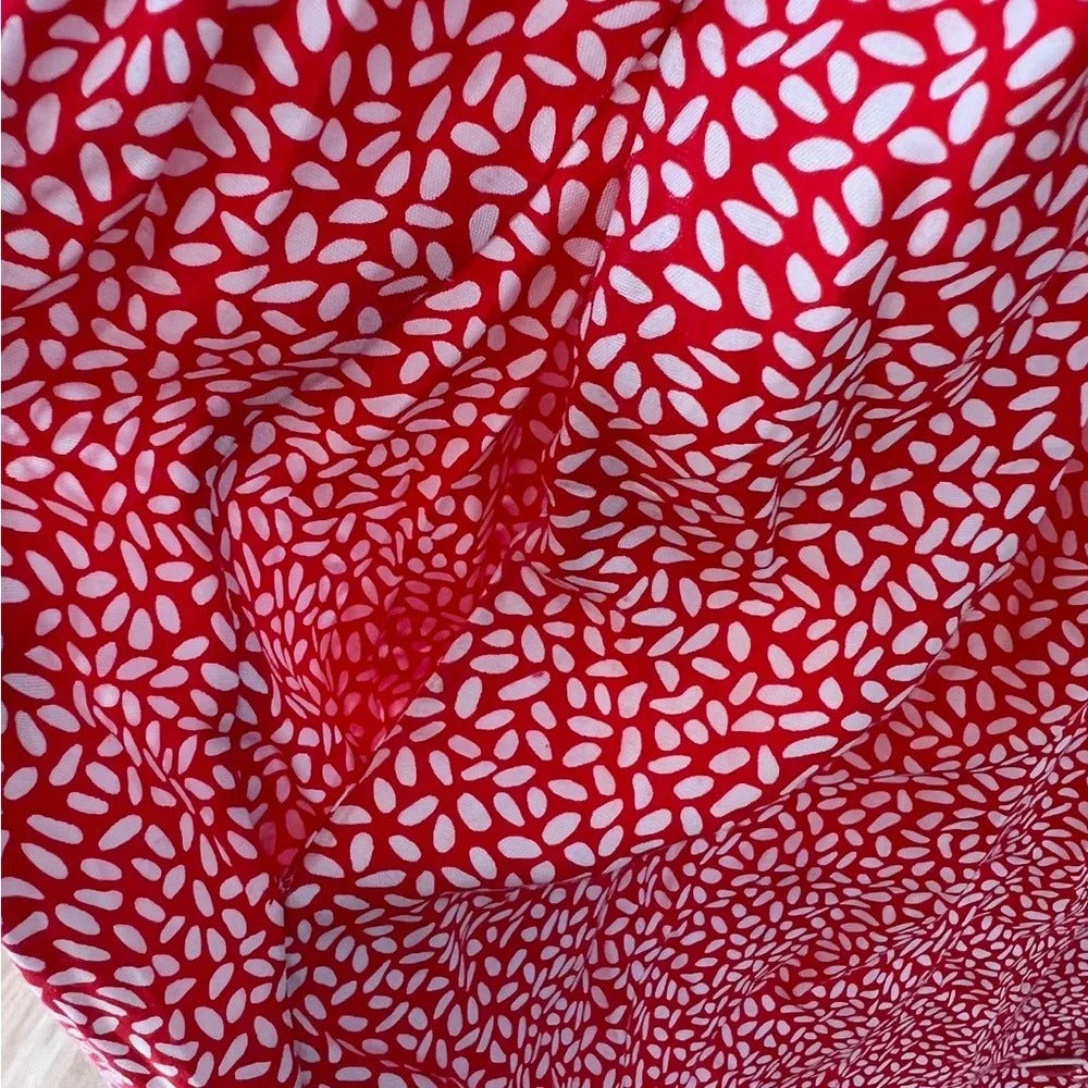 Vintage MS. Chaus Petites Red Dress with Buttons