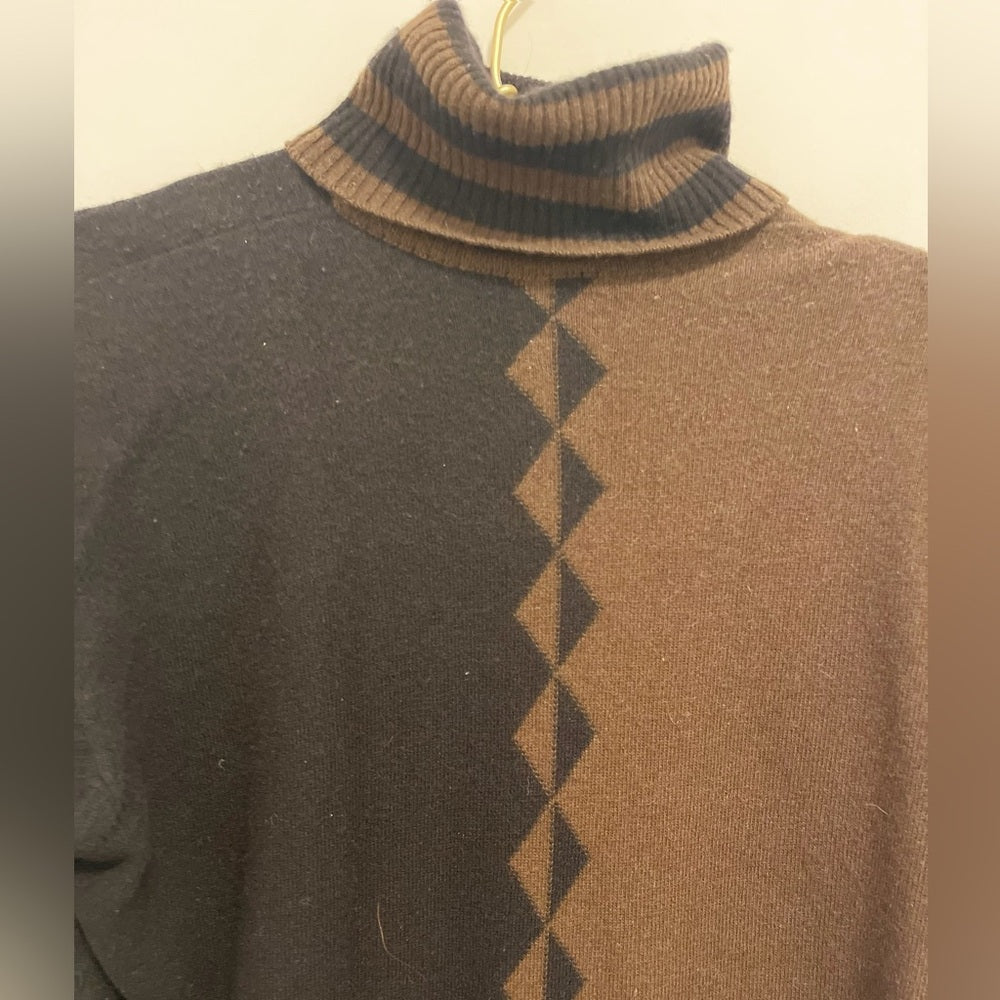 Vintage Chanel Cashmere Geometric Sweater 1980s