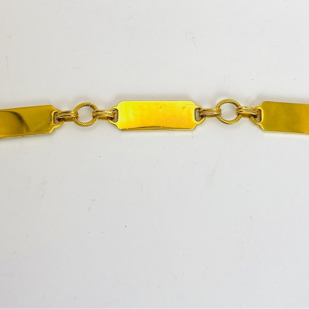 DOLCE&GABBANA Chain Belt Black and Gold