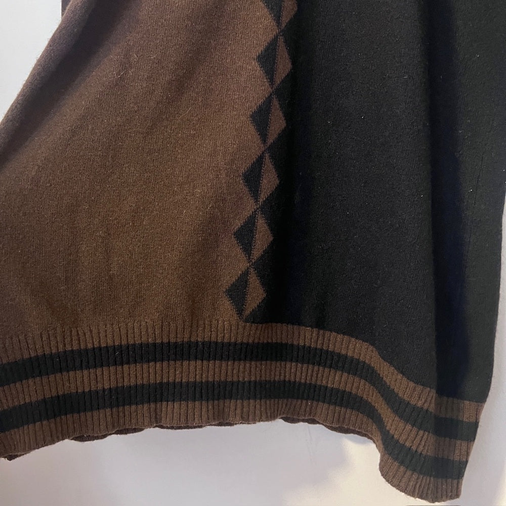 Vintage Chanel Cashmere Geometric Sweater 1980s
