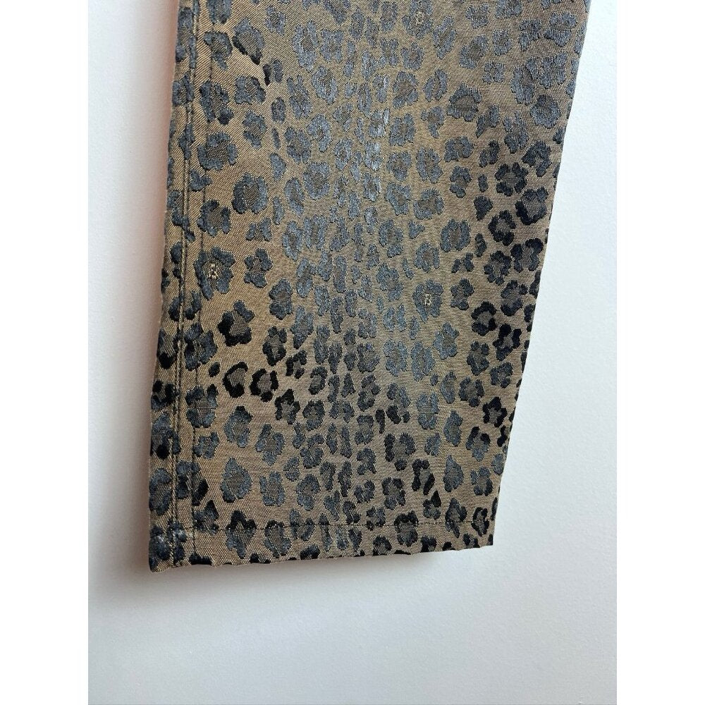 Vintage Fendi Leopard Cheetah Animal Print Pants Jeans