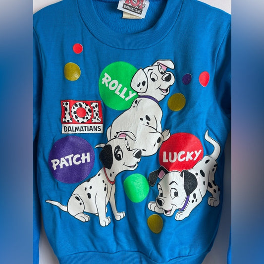 Disney Vintage 101 Dalmatians Blue Sweatshirt Kids