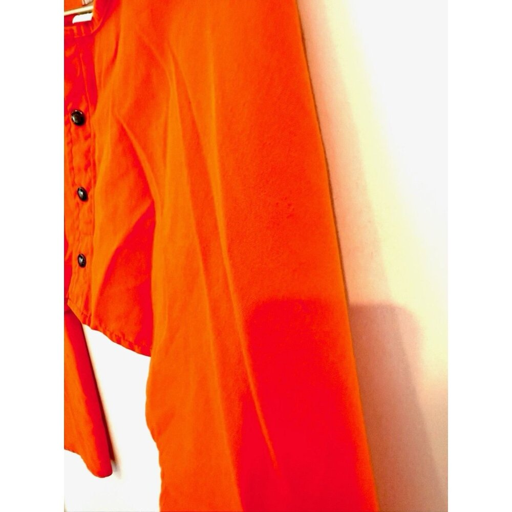 Vintage Filson Blaze Orange USA Made Snap Crop Jacket Hunting Sz 42