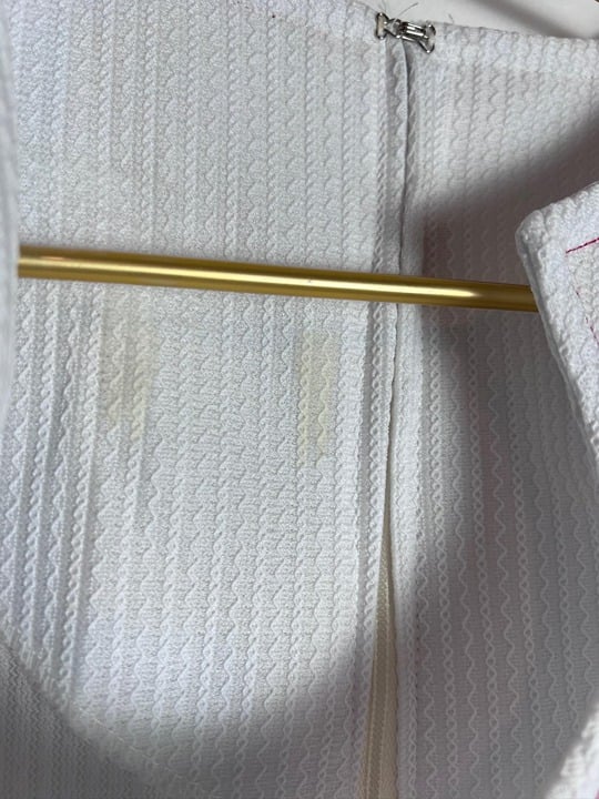 Vintage White Tennis Dress Embroidered