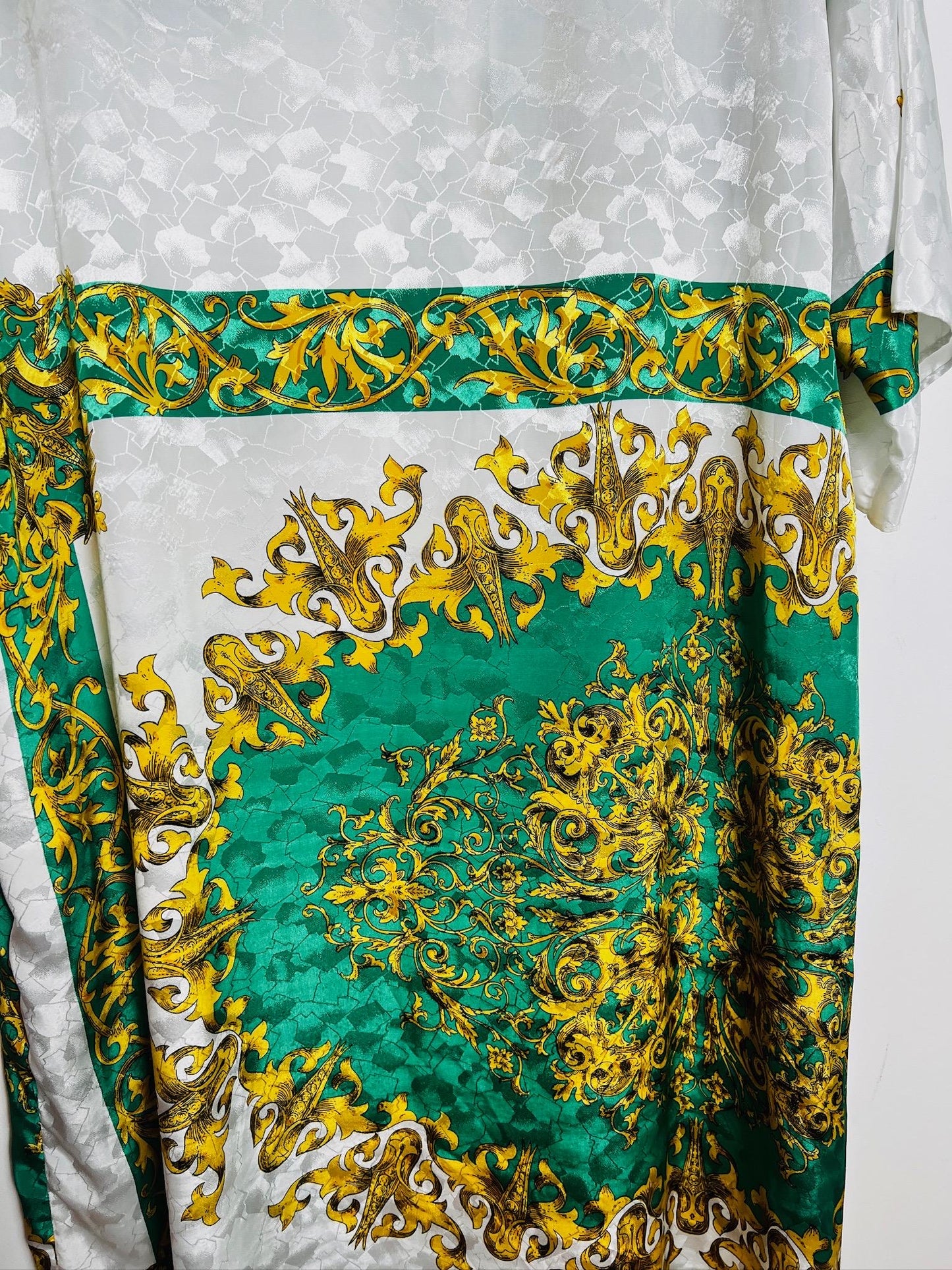 Ruth Norman Green Gold Kaftan Vintage