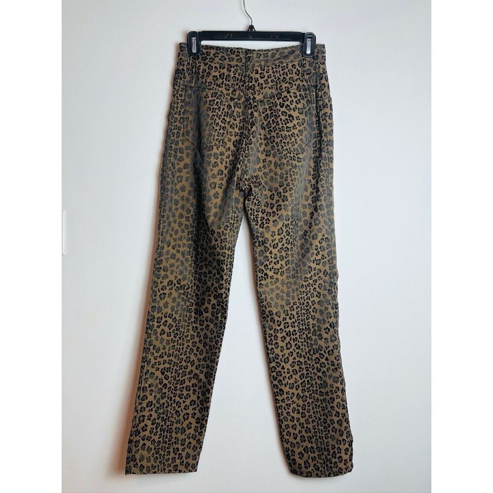 Vintage Fendi Leopard Cheetah Animal Print Pants Jeans