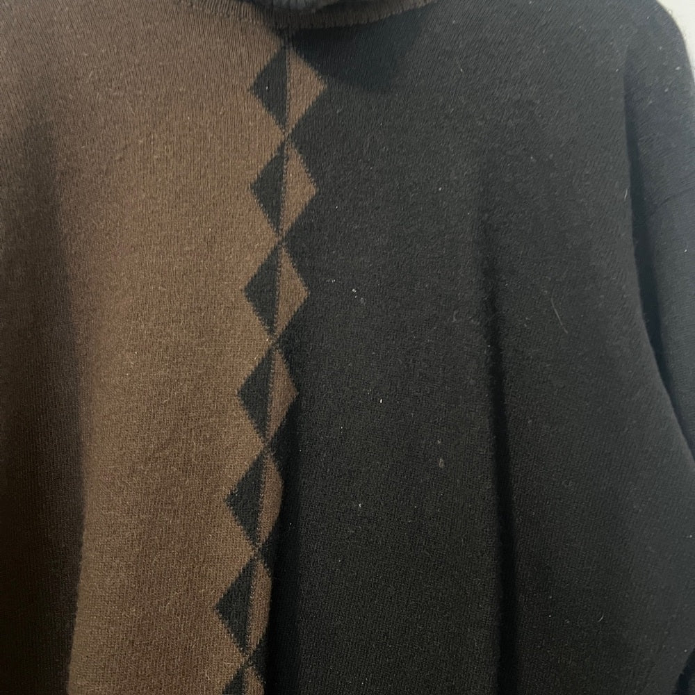 Vintage Chanel Cashmere Geometric Sweater 1980s