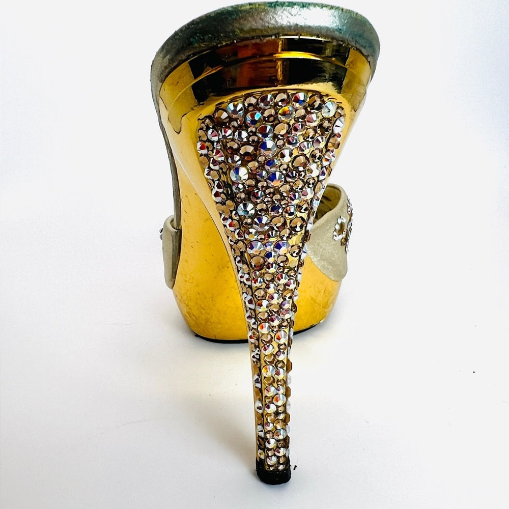 Stuart Weitzman Rhinestone Vintage Mules 7