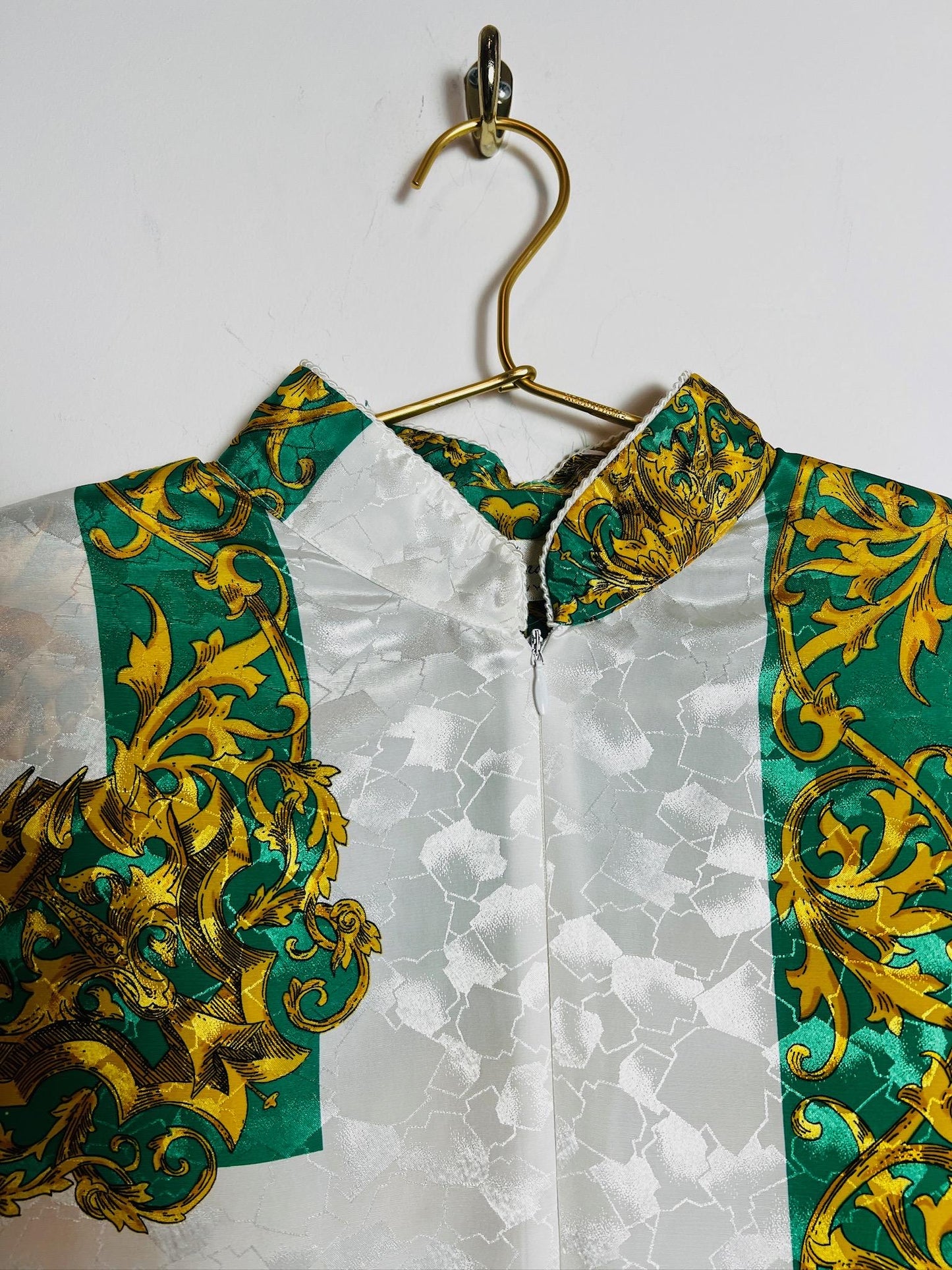 Ruth Norman Green Gold Kaftan Vintage
