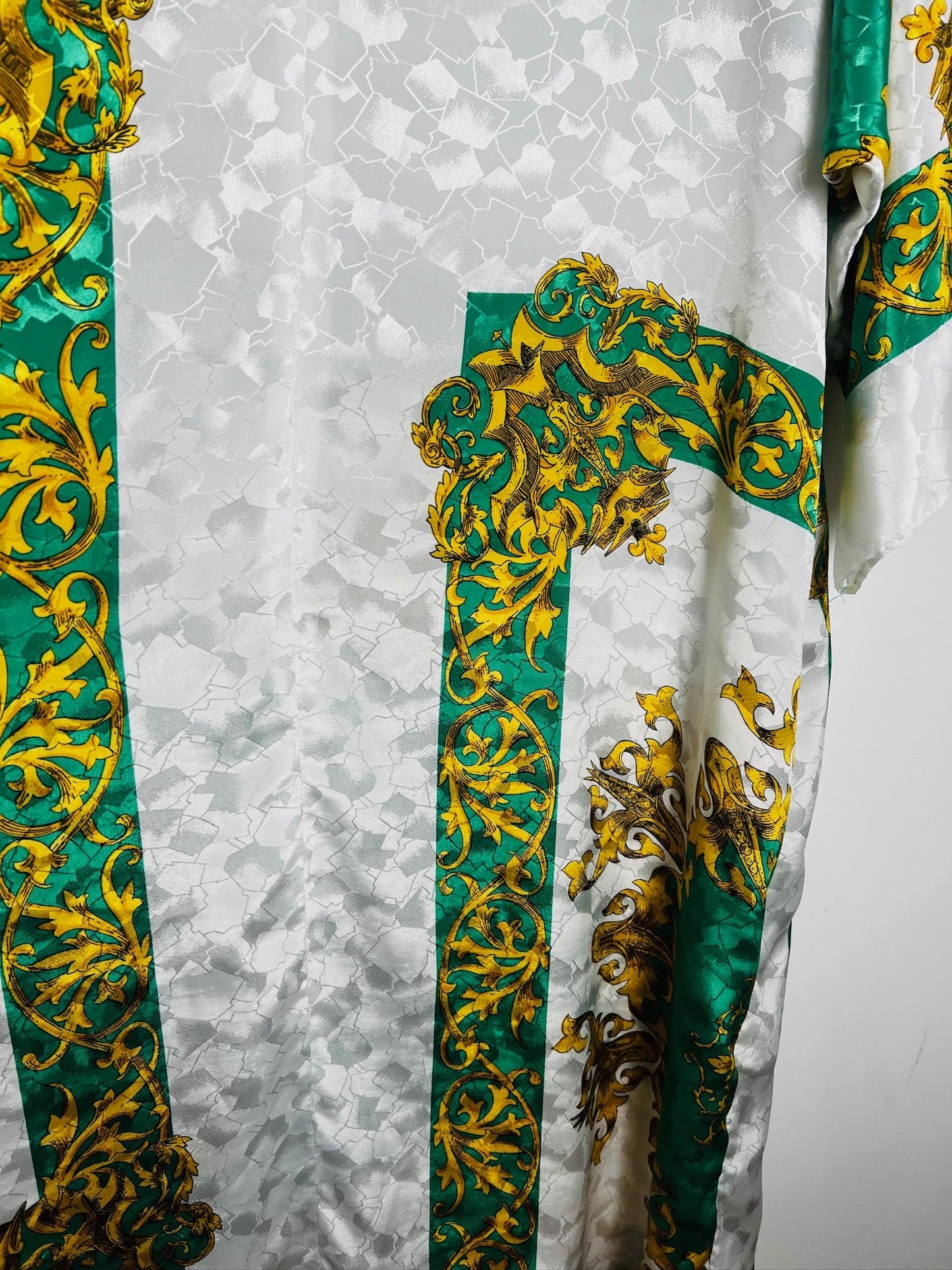 Ruth Norman Green Gold Kaftan Vintage