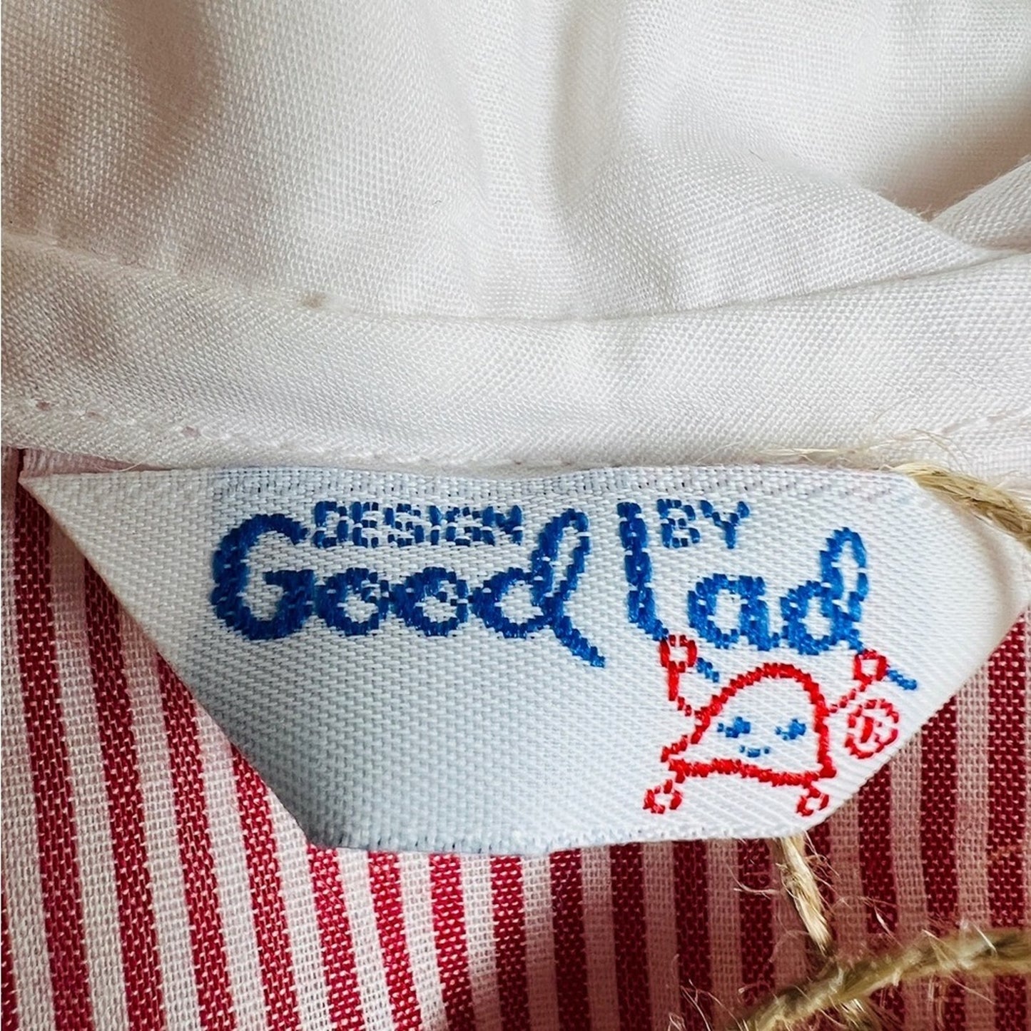 Vintage Red and White Striped Kids Blouse