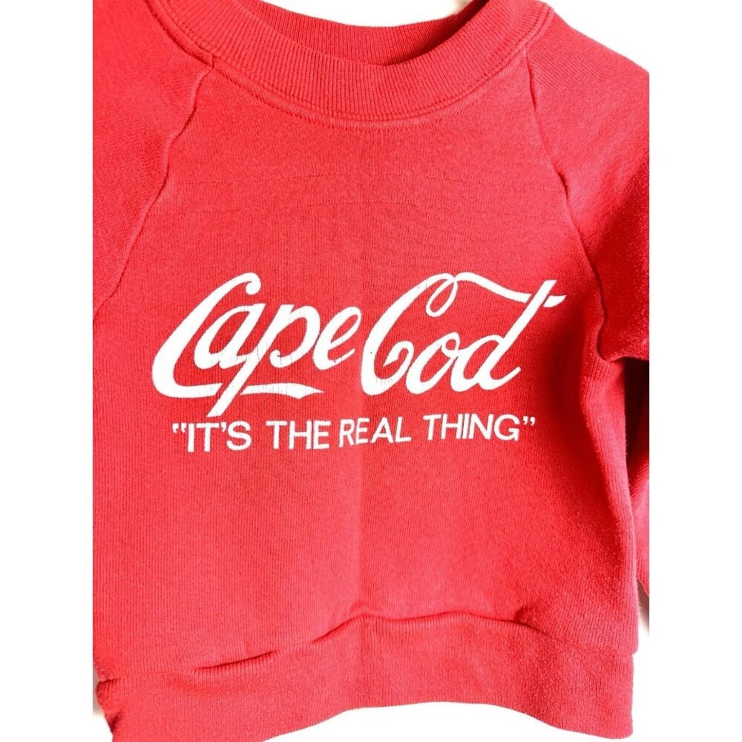 Vintage Cape Cod Coca Cola Red Sweatshirt Kids