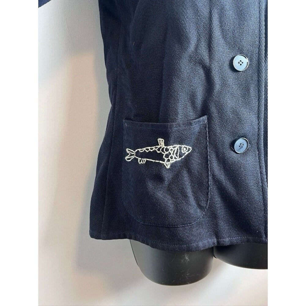 Pendleton Knockabouts Vintage Blazer Blue Navy Fish