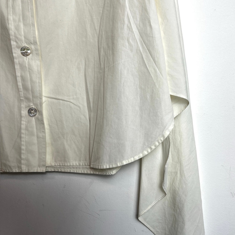 Hermes white  blouse tie 36
