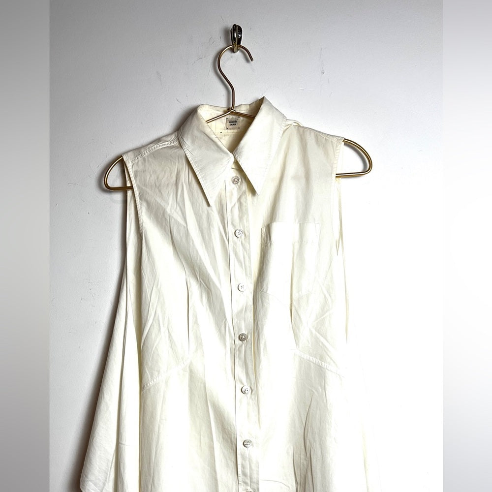 Hermes white  blouse tie 36