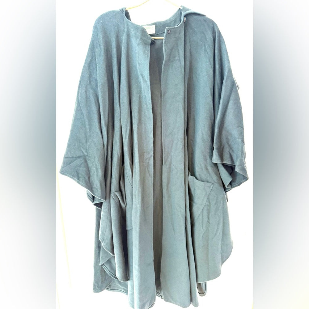 Hourihan by Jimmy Hourihan made in Ireland forrest green wool and cashmere cape