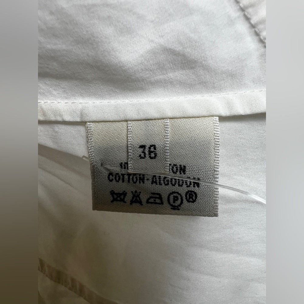 Hermes white  blouse tie 36