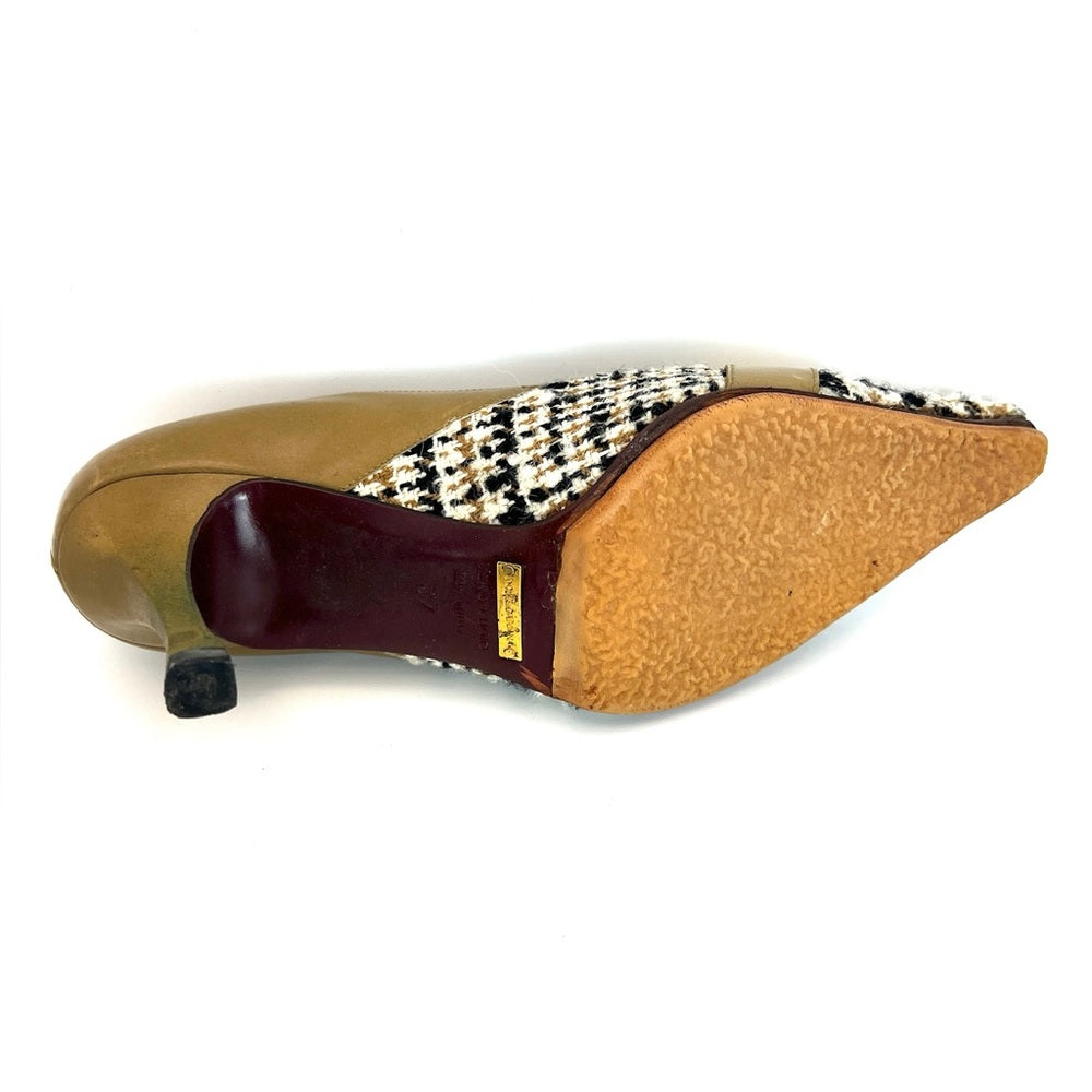 Dolce & Gabbana Houndstooth Heels - Made in Italy 37