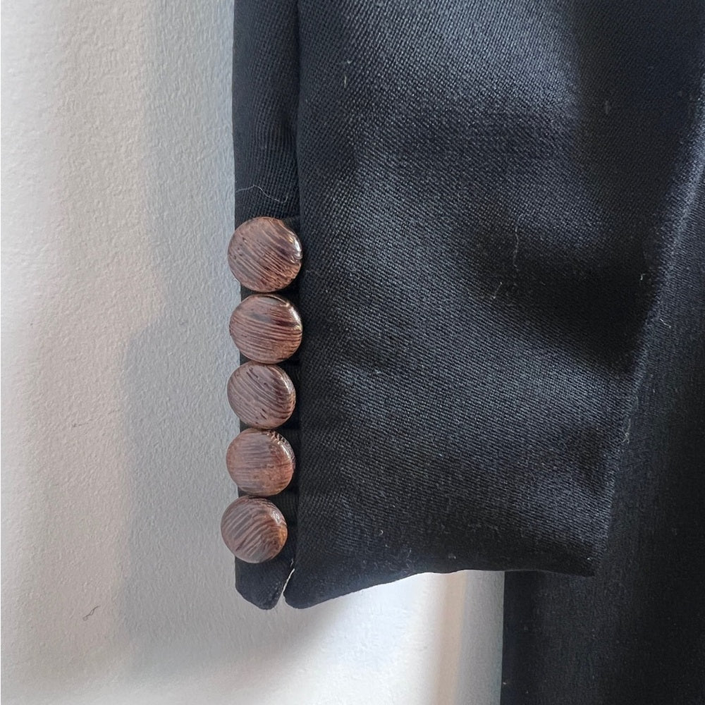 Vintage Black Georges Rech Wool Dress