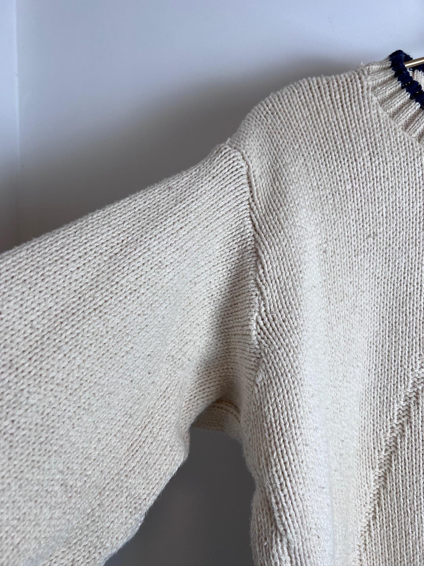 Technicraft Vintage White Chunky Sweater America's Cup 1992