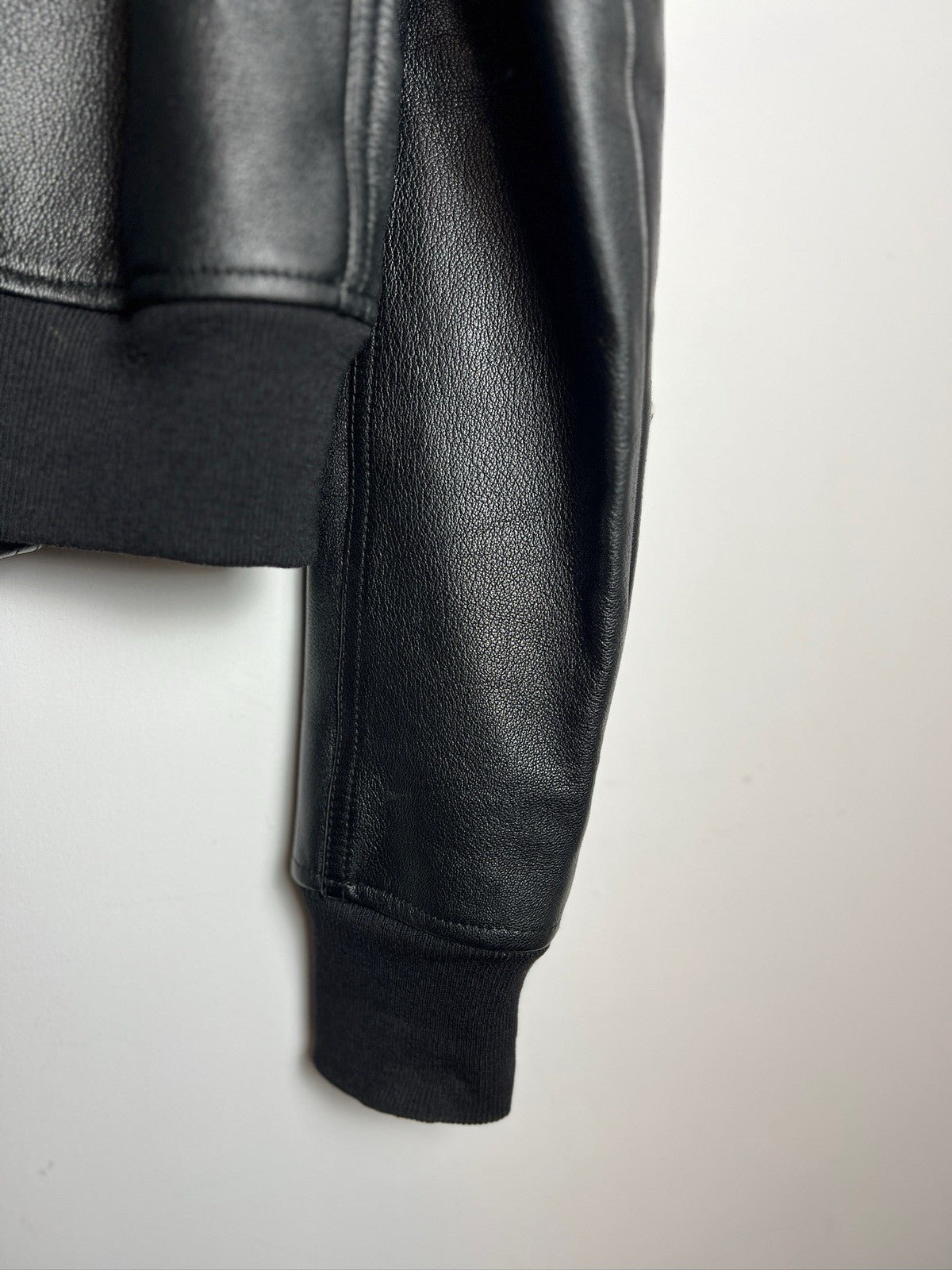 Rick Owens Walrus Leather Bomber Jacket Men’s 44 Black