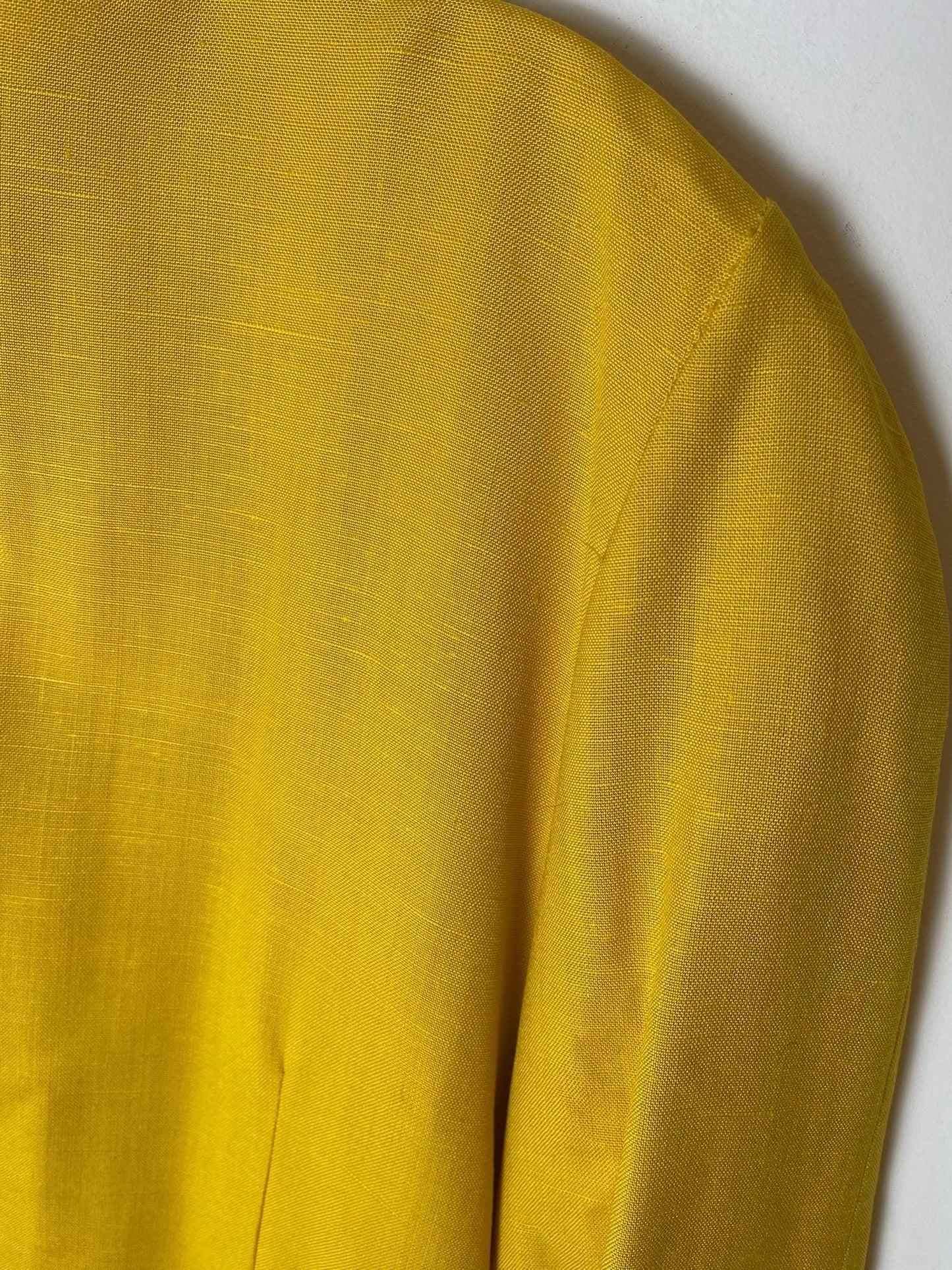 Nipon Boutique Vintage Yellow Long Blazer Jacket
