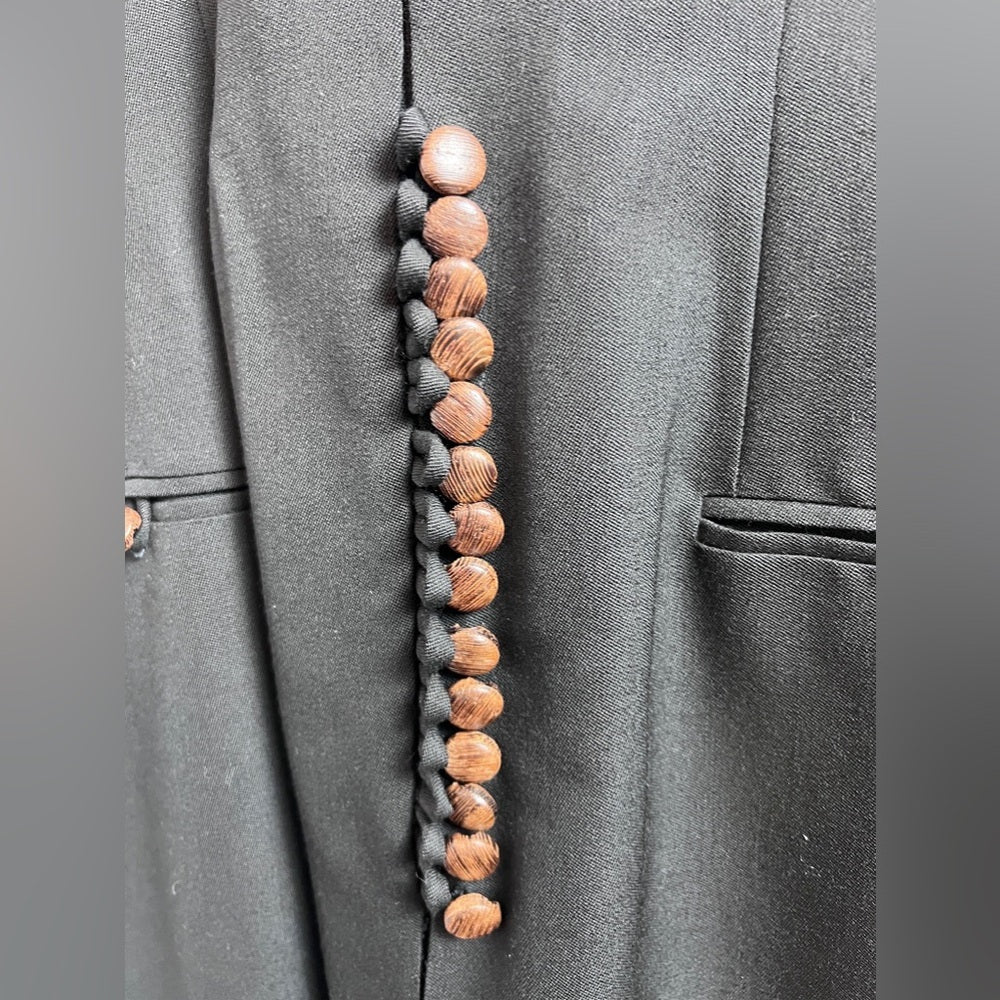 Vintage Black Georges Rech Wool Dress