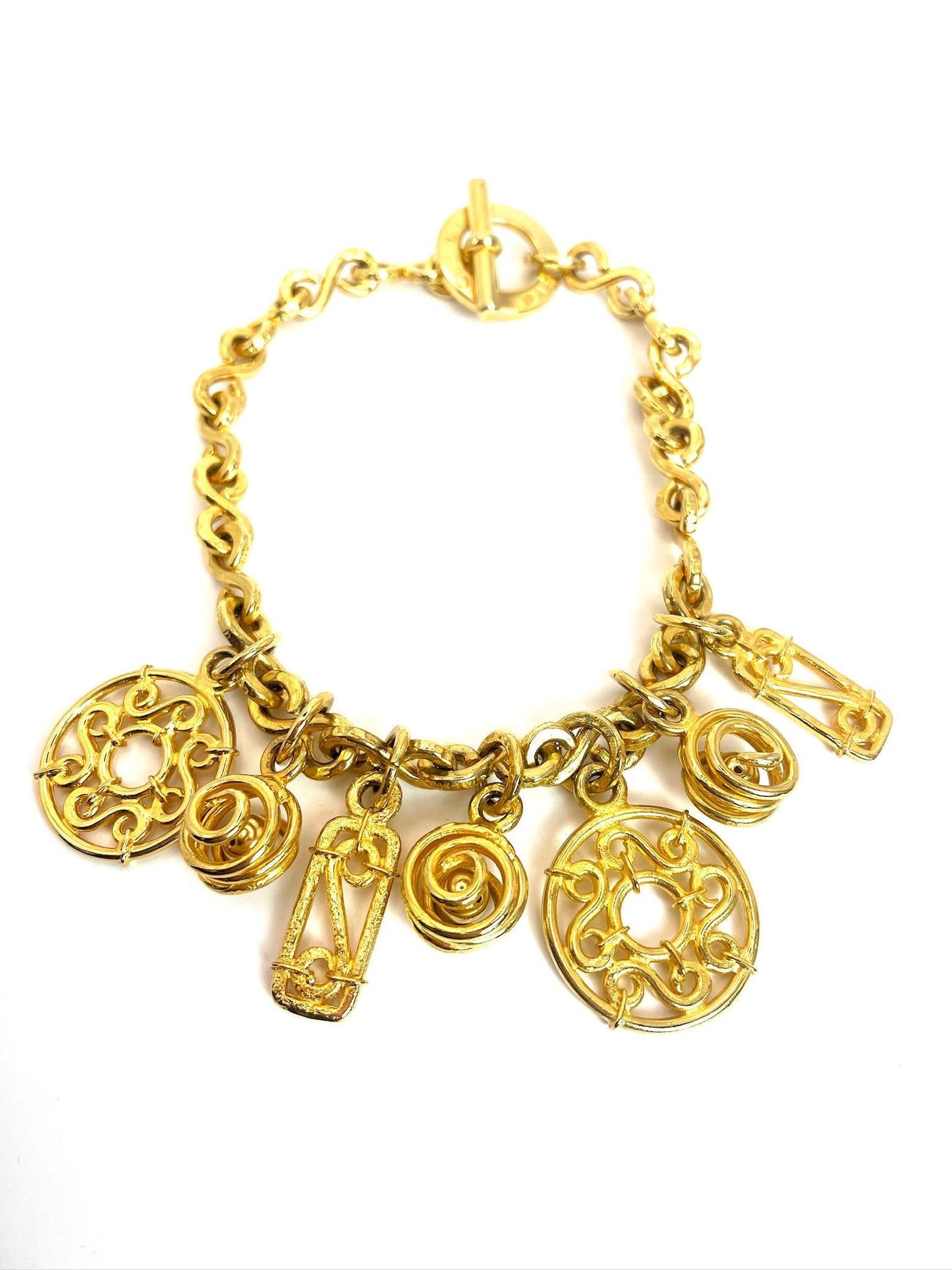 Vintage Gold Celine Necklace 1990s Rare Piece