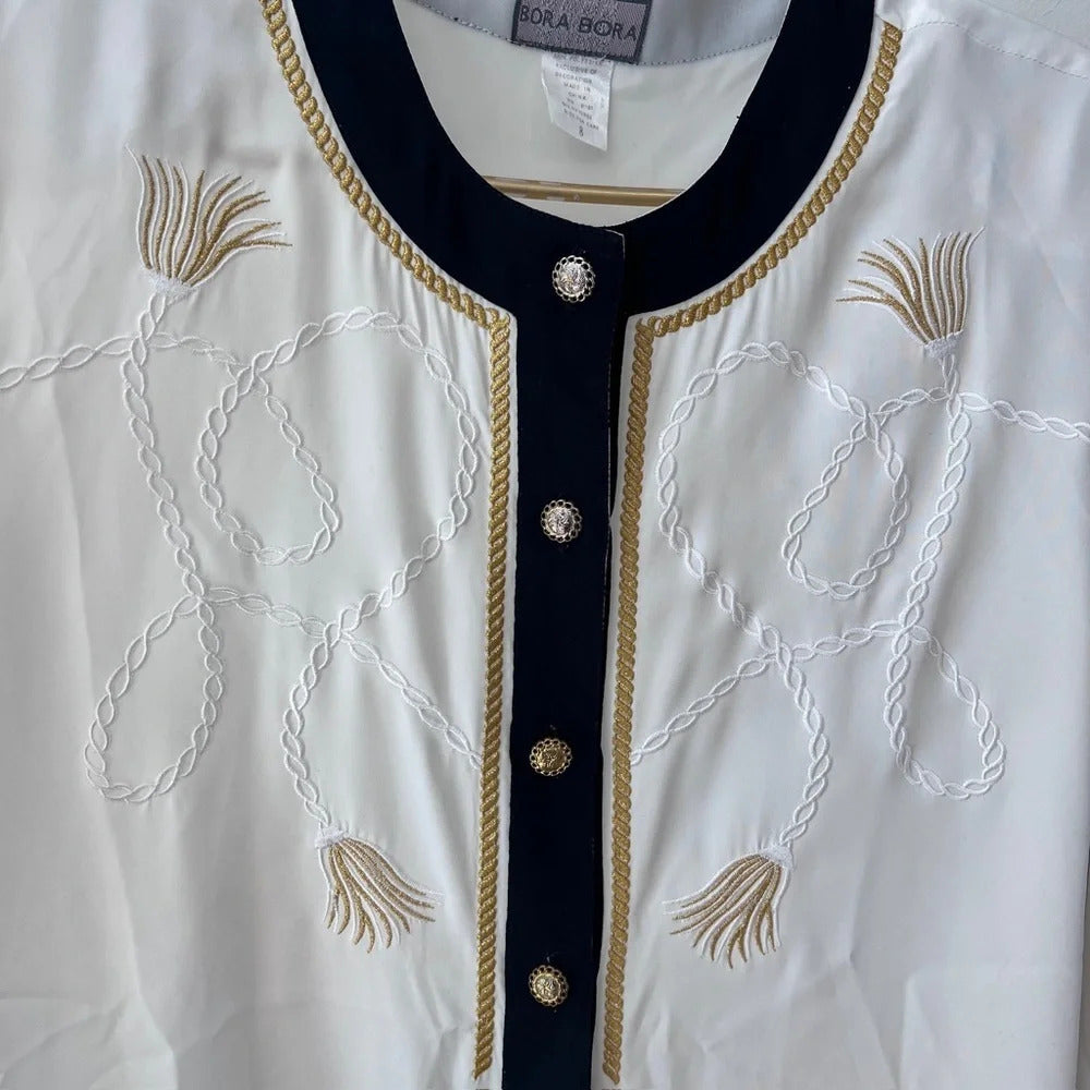 Bora Bora Vintage Blouse Button Down