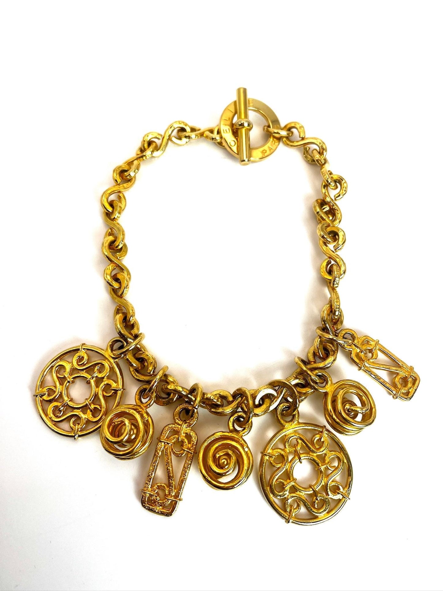 Vintage Gold Celine Necklace 1990s Rare Piece