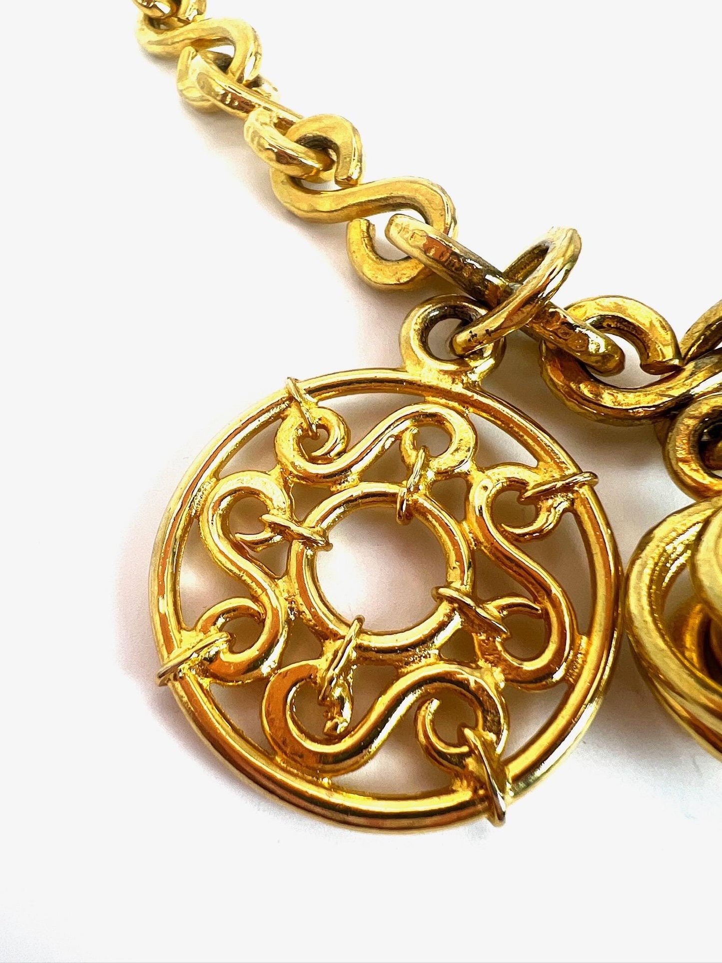 Vintage Gold Celine Necklace 1990s Rare Piece