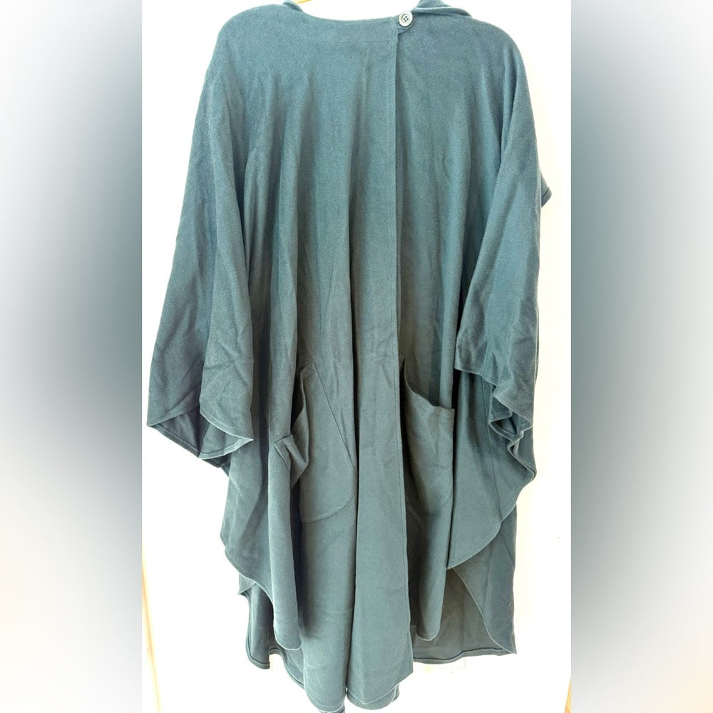 Hourihan by Jimmy Hourihan made in Ireland forrest green wool and cashmere cape