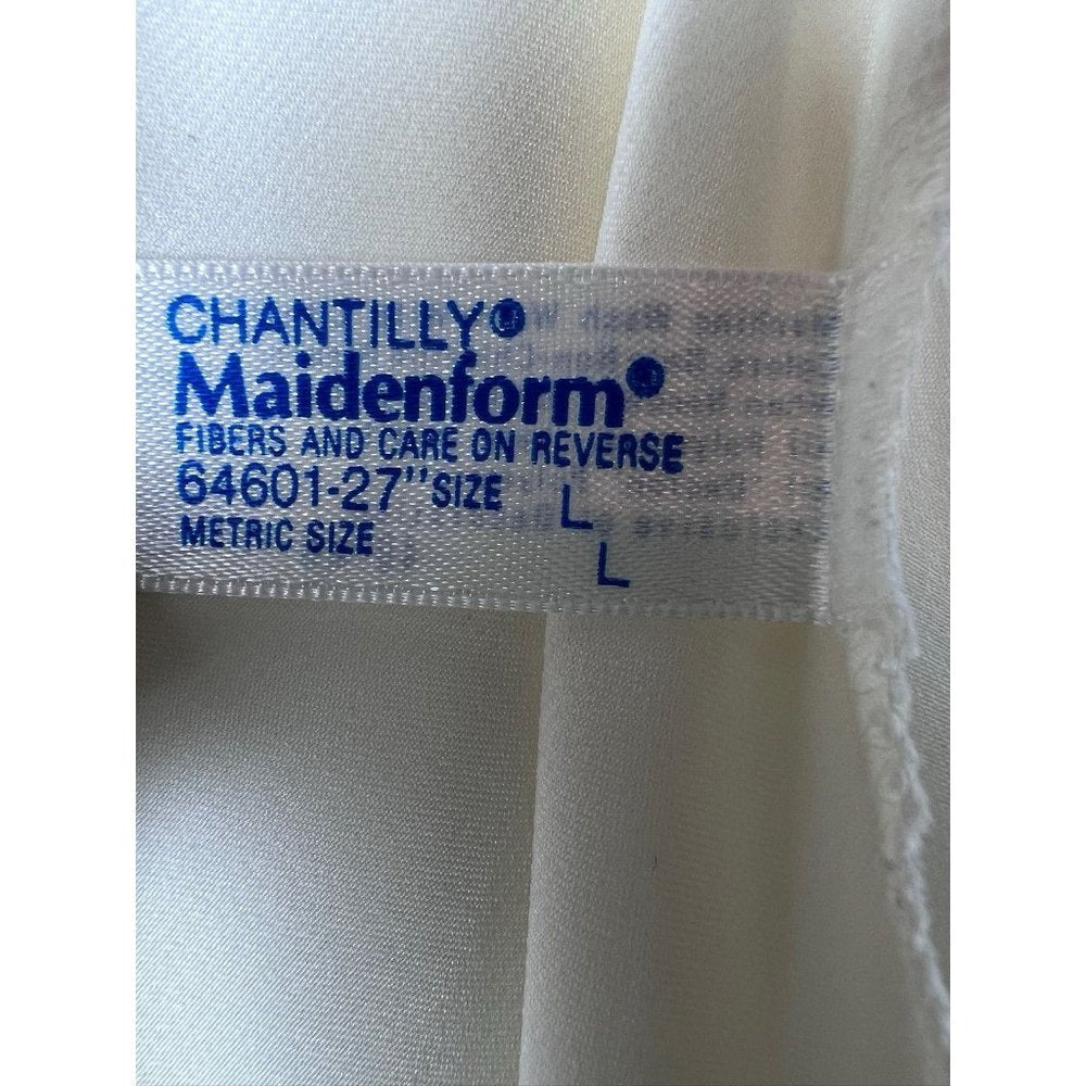 Vintage Chantilly Maidenform Slip Skirt Women Large Union Tag USA