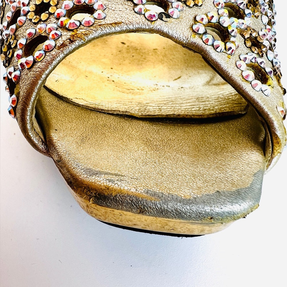 Stuart Weitzman Rhinestone Vintage Mules 7