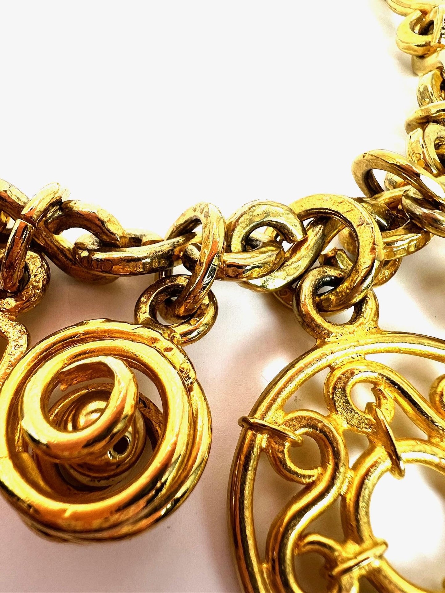 Vintage Gold Celine Necklace 1990s Rare Piece