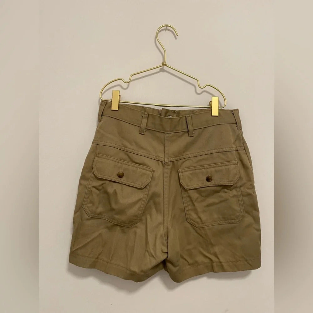 Vintage Woolrich Cargo Khaki Shorts Custom Brooch