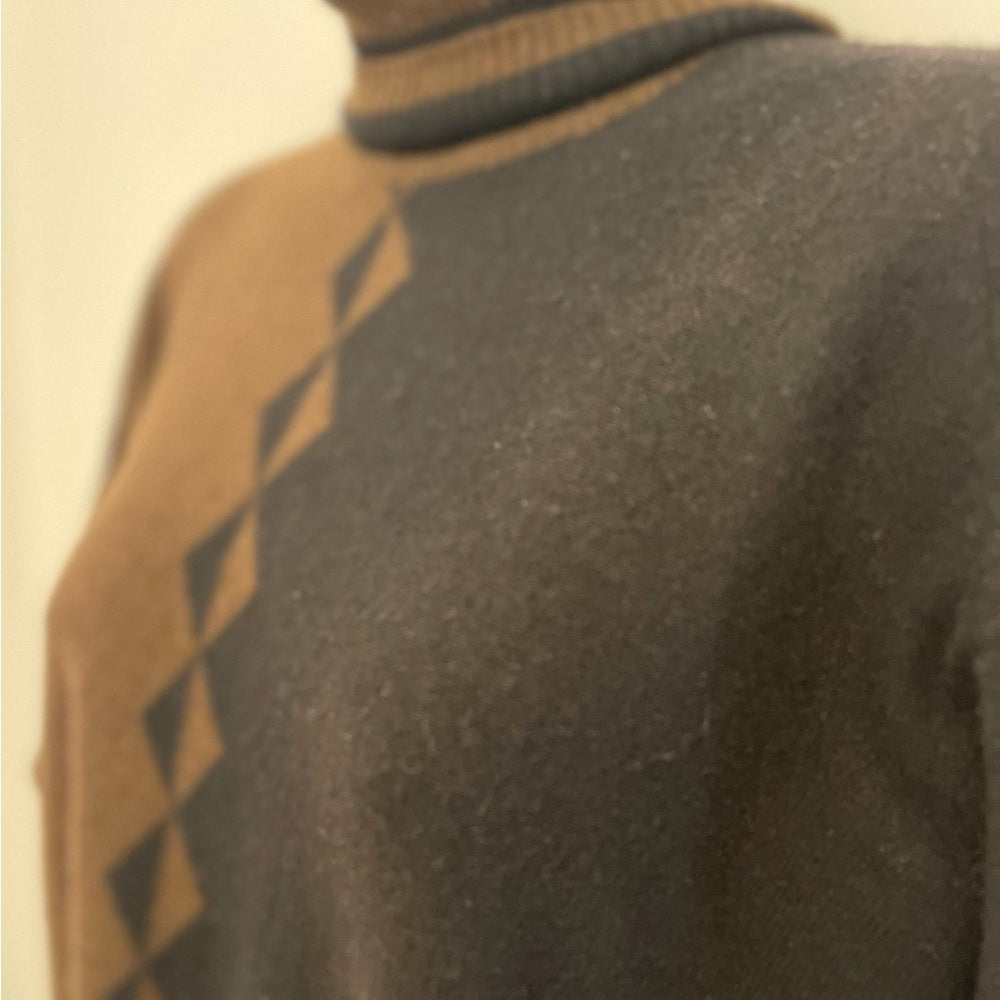 Vintage Chanel Cashmere Geometric Sweater 1980s