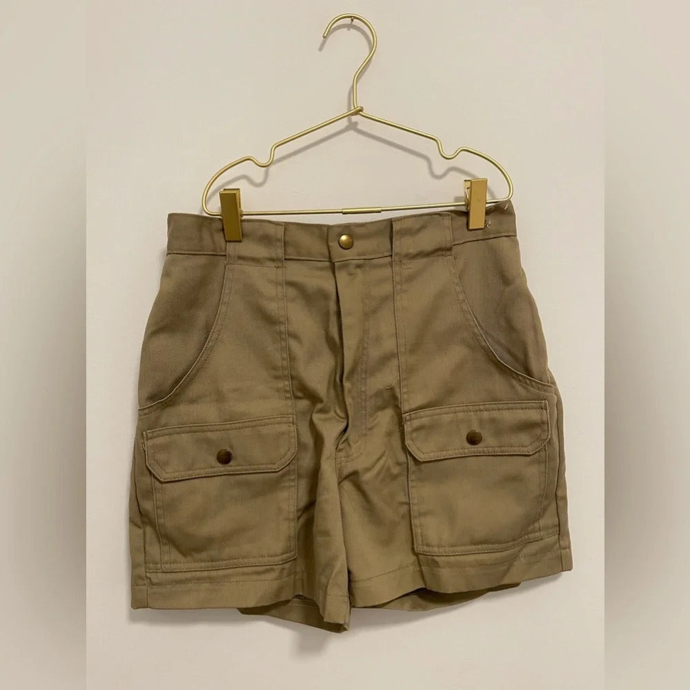 Vintage Woolrich Cargo Khaki Shorts Custom Brooch