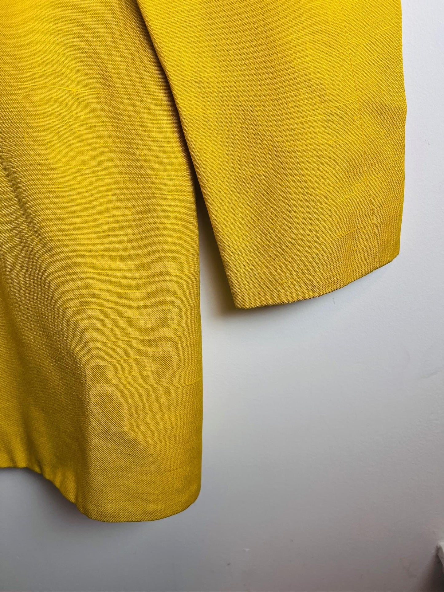 Nipon Boutique Vintage Yellow Long Blazer Jacket